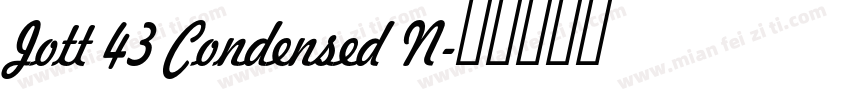 Jott 43 Condensed N字体转换